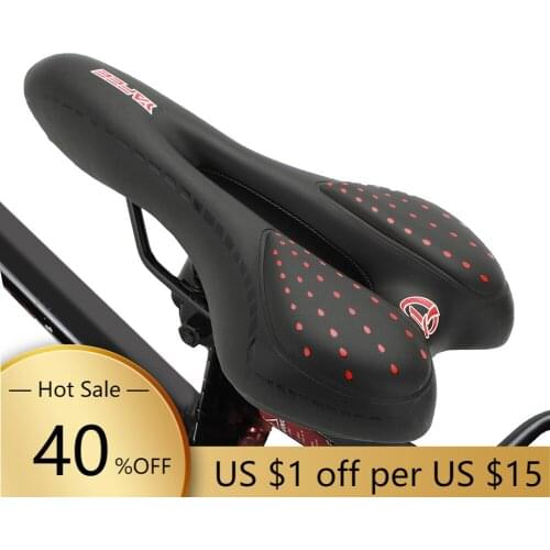 Bicycle Saddle Shock Absorbing Hollow Anti-skid GEL PU Extra Soft Mountain Bike Saddle MTB Road Cycling Seat Bicycle Accessories