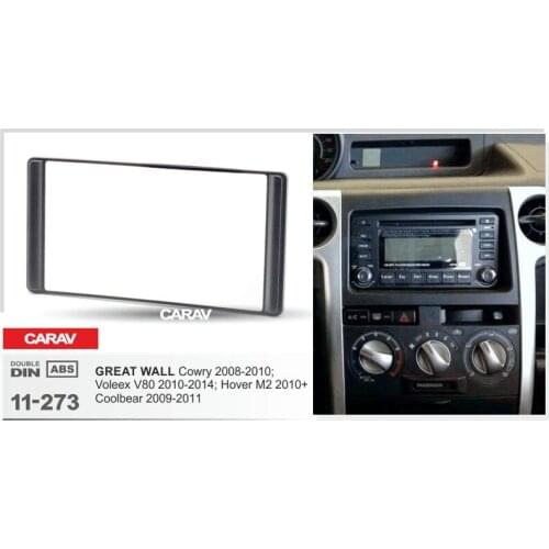 CARAV 11-273 Top Quality Radio Fascia for GREAT WALL Cowry 2007+ Stereo Fascia Dash CD Trim Installation Kit