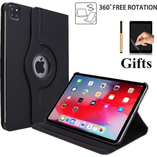 For iPad Pro 12.9 Case 2021 2020 2018 360 Rotating Protective Tablet Cover Case Funda for iPad Pro 12.9" Case Smart Stand Caqa