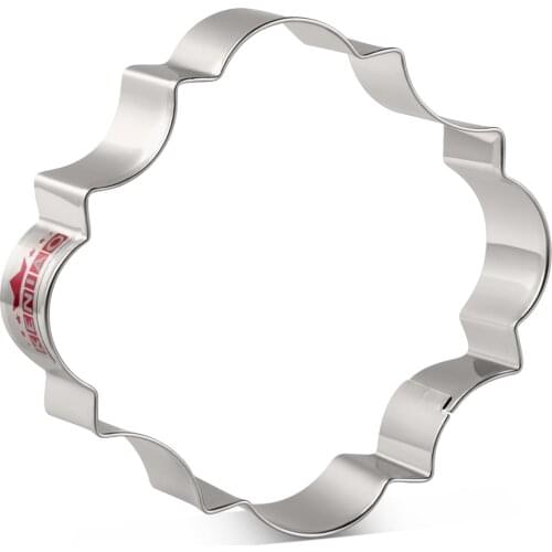 KENIAO Plaque Cookie Cutter - 9.2 x 9.2 CM - Frame Biscuit / Fondant / Bread / Pancake Molds - Stainless Steel