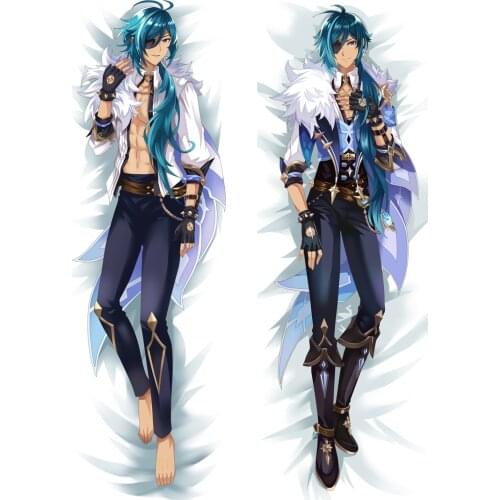 Game Genshin Impact Kaeya Dakimakura Pillowcase Male Costume Hugging Body Pillow Case Peachskin 3D Printed Pillow Cover Case
