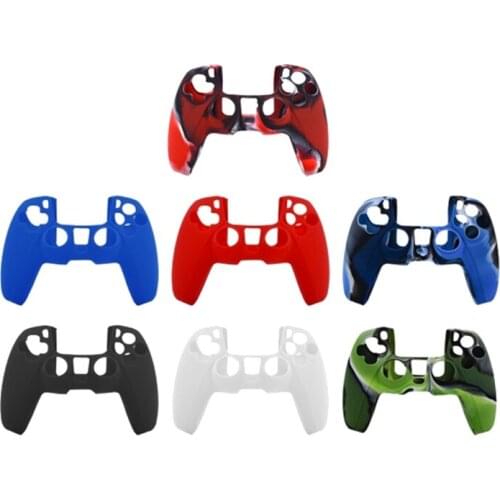 Camouflage Soft Silicone Protective Case Cover Skin For SONY FOR Playstation 5 PS5 Controller Gamepad Game Accessories