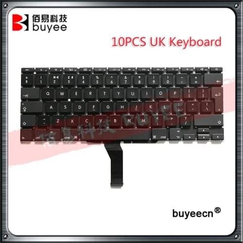 10PCS A1370 UK Keyboard For Macbook Air 11'' A1370 A1465 English Keyboard 2010-2015 MD711 MD712 MD223 MD224 MC968 MC969/505