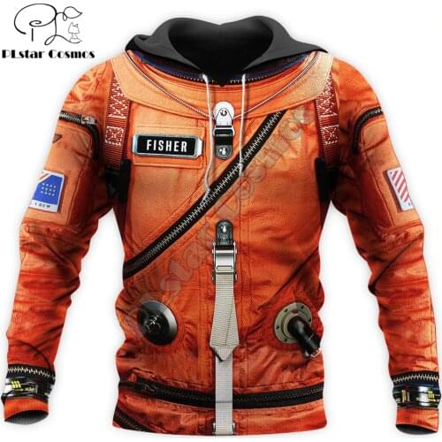 Space Suit 3D All Over Printed Mens Hoodie Harajuku Streetwear Pullover Cosplay costume Unisex Casual Jacket Tracksuit DW0147