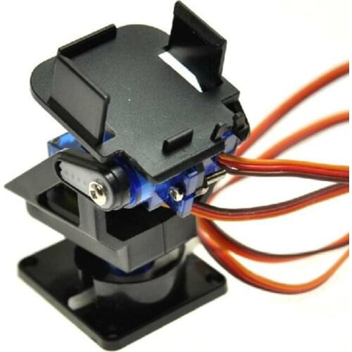 Servo Bracket PT Pan/Tilt Camera Platform Anti-Vibration Camera Mount For Aircraft FPV Dedicated Nylon PTZ For 9G SG90 MG90S