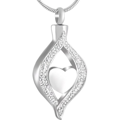 KSJ9240 Only You in My Eyes Holding You in My Heart Eternal Memorial Urn Necklace Ashes Holder Keepsake Cremation Jewelry Locket