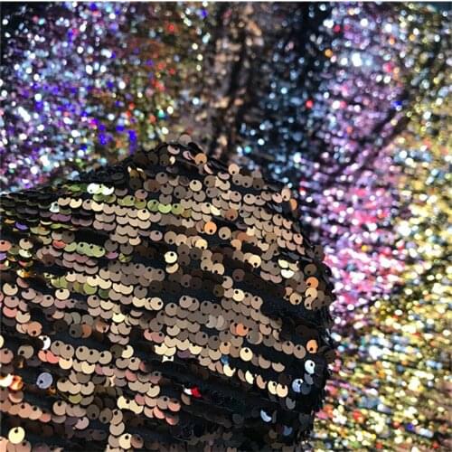 Lace130 5mm Multi-color Sequined Fabrics For Womens Dress Evening Dress Stage Costume Decoration Clothing Wedding Clothes
