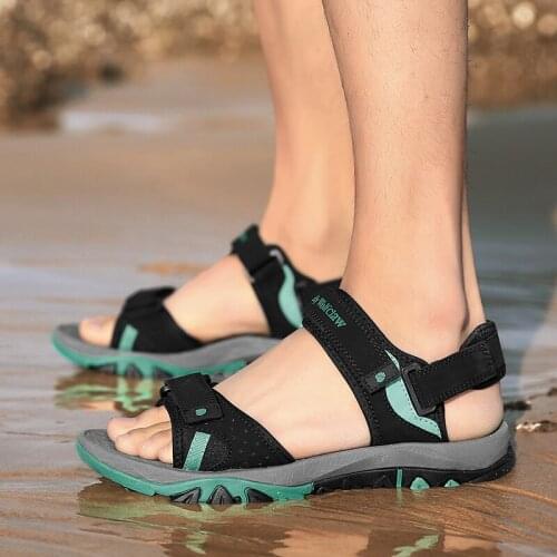 Shoes summer casual mountain for dress sandles praia gladiator breathable on vietnam men plastic hollow masculina sandalhas man