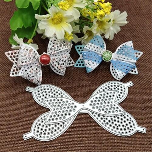 Lace bow Metal Cutting Dies Stencil Scrapbooking Photo Album Card Paper Embossing Craft DIY