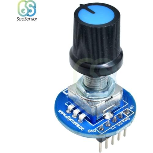 Rotary Encoder Module Controller Switch for Arduino Brick Sensor Development Round Audio Rotating Potentiometer Knob Cap