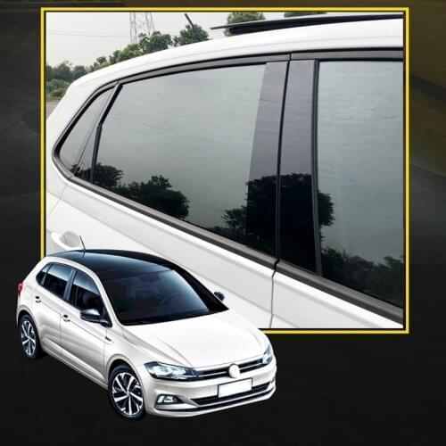 Window Pillar Sticker Trim For 2019 2020 Volkswagen Polo Car Accessories Styling