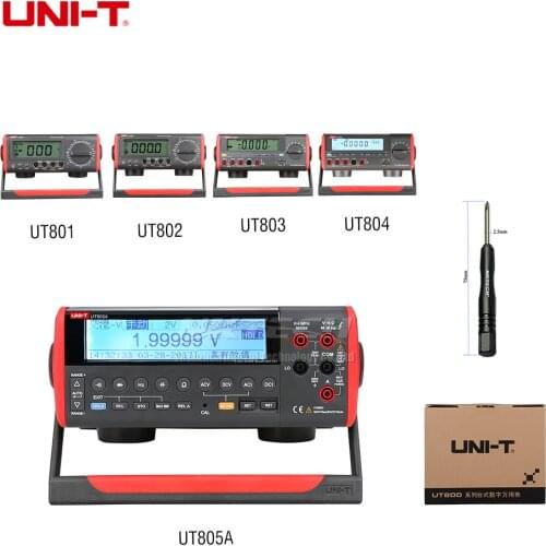 UNI-T UT805A UT804 UT803 UT802 Desktop Benchtop Digital Multimeter High Precision True RMS Liquid Crystal Display 199999 Counts