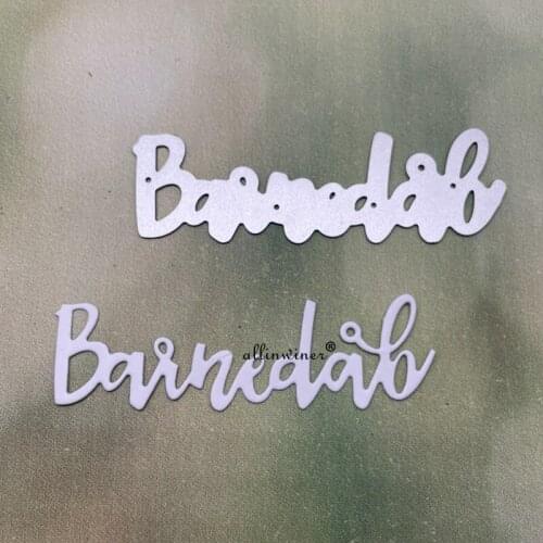 New Barnedab letters DIY Craft Metal Cutting Die Scrapbook Embossed Paper Card Album Craft Template Stencil Dies