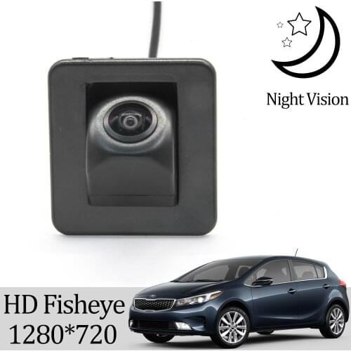 Owtosin HD 1280*720 Fisheye Rear View Camera For Kia Forte YD 2014 2015 2016 2017 2018 hatchback Car Parking Accessories