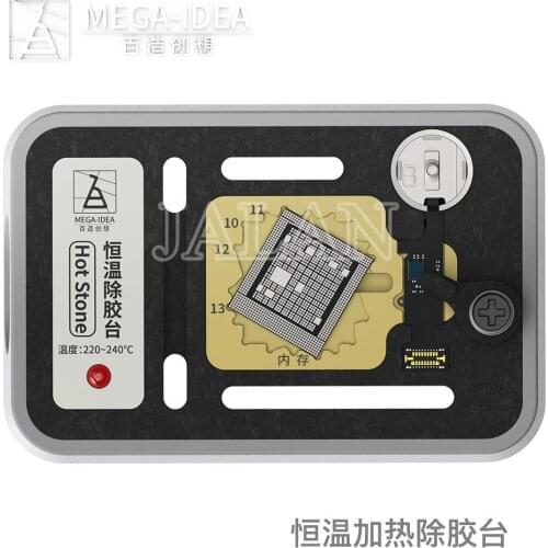 QIANLI Hot Stone Glue Removing Platform Tin Remove Station For Ip 7-11 Pro Max NAND CPU Fingerprint Chip Cleaning Glue