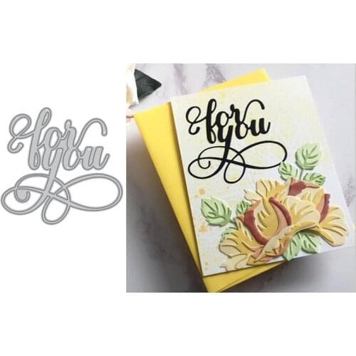 Article Words FOR YOU Metal Cutting Dies For New DIY Scrapbooking Album New Craft Embossing Cards 2020