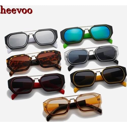 Retro Metal Square Sunglasses Men Luxury Brand Designer Ourdoor Sun Glasses Steampunk Sunglasses Coating Sunglass Women UV400