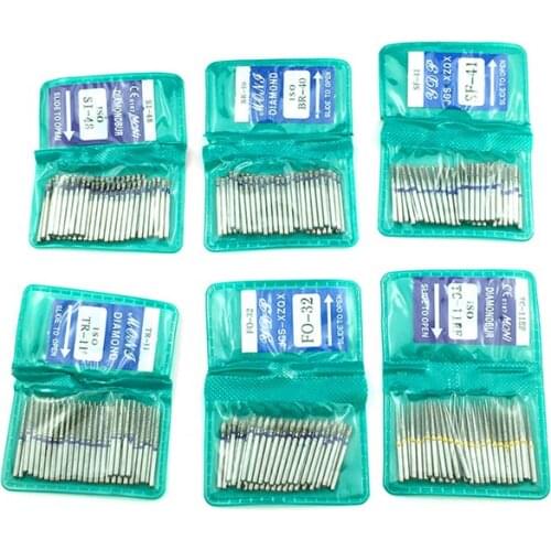 Dental Diamond FG High Speed Burs for Polishing Smoothing Teeth Polishers