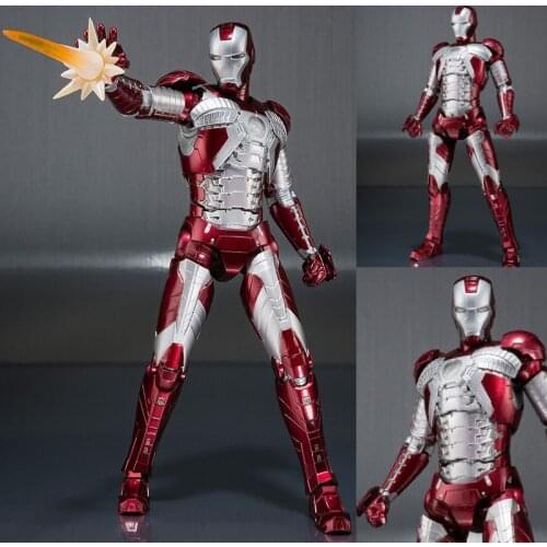 SHF Marvel Avengers Ironman MK5 15cm Articulated Action Figure Toys