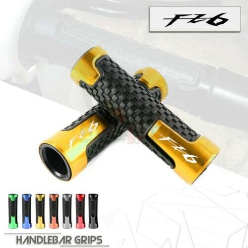 7/8"22mm Motorcycle Accessories Universal CNC Aluminum+Rubber Handle Grips for YAMAHA FZ6R Fazer FZ6 FZ6N