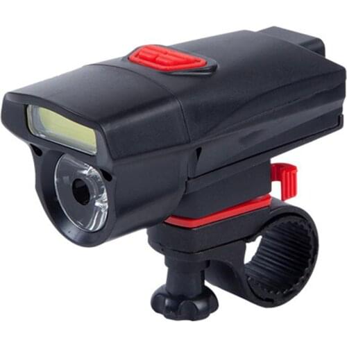 Bike Light Lamp Front Waterproof 3 Modes COB Headlight Battery Type Flashlight +T6 Maintenance Lights Riding Equipment