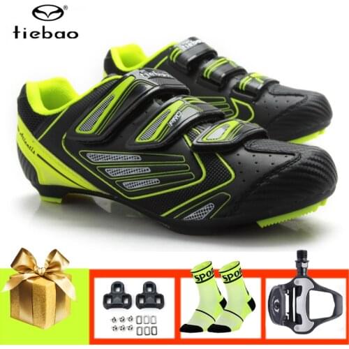 TIEBAO road cycling shoes men women outdoor sport sapatilha ciclismo pedals cleats riding cycling shoes road bike sport sneakers