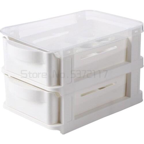 Egg box drawer type fresh keeping storage box kitchen egg box anti falling egg grid artifact kitchen egg box bracket