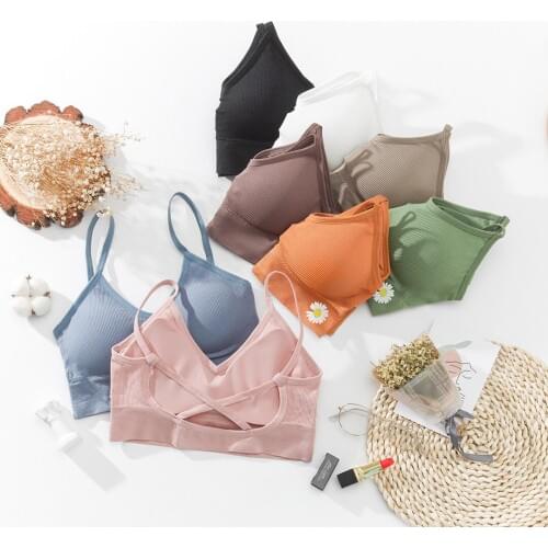 Women Tank Crop Top Sexy Female Underwear Seamless Crop Tops Lingerie Femme Strap Adjustable Camisole Street Woman Top