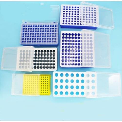 1pcs laboratory Plastic box for Centrifuge Tubes with cover lab supplies 0.2/0.5/1.5/5