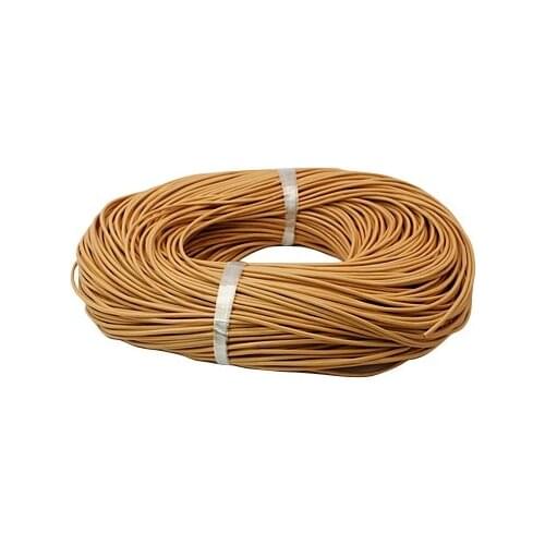 100m 2mm Cowhide Leather Cord Leather Jewelry Cord for DIY Jewelry Making Material Round Dyed Camel