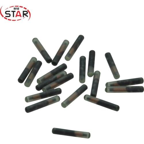 100pcs rfid 134.2khz glass transponder EM4305 chip Iso11784/5 Fdx-b dog microchip for animals Injection free shipping