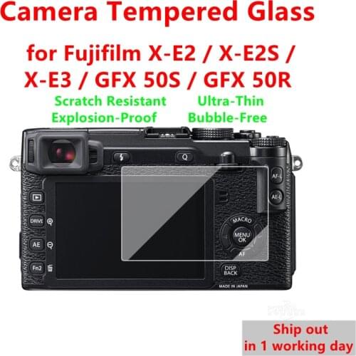 2PCS Fuji XE2 Camera Glass Hardness Tempered Glass Ultra Thin Screen Protector for Fujifilm X-E2 X-E2S X-E3 GFX 50S GFX 50R