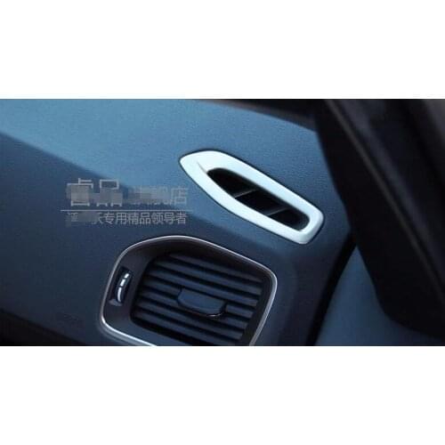 Fashion Interior For Volvo S60 S60L V60 Stainless Steel Inner Door Armrest Window Lift Button Cover Trims 4pcs