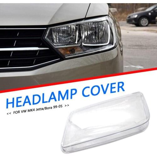 Car Lights Headlight Head Lamp Cover Plastic Headlight Lens Left Right LH RH for Volkswagen Jetta Bora MK4 1999-2005