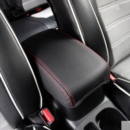 Car-Styling interior Armrest Cover Protection pad skin cover decorative trim case for Mitsubishi ASX 2013-2017 Auto Accessories