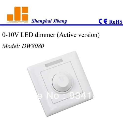 Free shipping 0-10V LED DIMMER, passive version for Dimmable LED drivers Model:DW8080