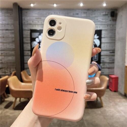 Love You Painting Case For Samsung Galaxy A52 A72 A32 A51 A71 A31 A50 A70 A30 A30S A10 A12 Gradient Silicone Cover Case Coque