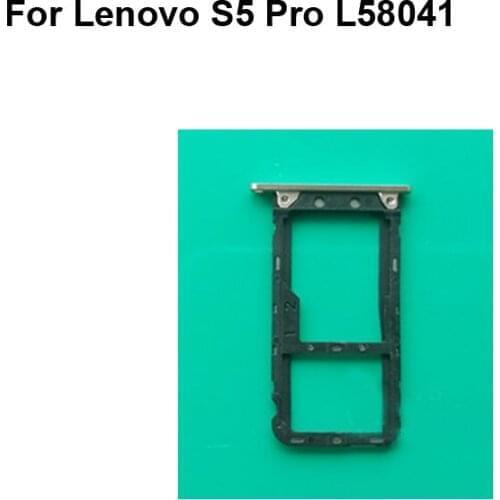 For Lenovo S5 Pro L58041 New Tested Good Sim Card Holder Tray Card Slot For Lenovo S 5 Pro L 58041 Sim Card Holder S5Pro Parts
