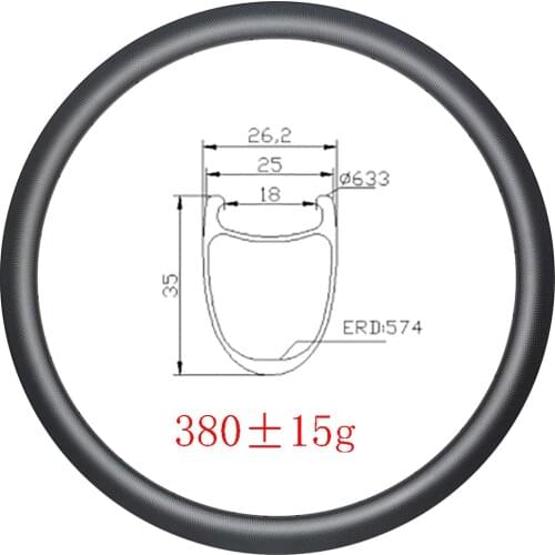 ULTRALIGHT 380g Road 700c Clincher carbon rim disc brake 35mm deep 25mm width UD 3k 12k matte glossy 20H 21H 24H 28H 32H bicycle