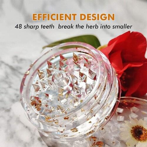 1 Set Crystal Epoxy Resin Mold Tobacco Grinder Leaf Herbal Herb Smoke Spice Crusher Silicone Mould for DIY Crafts Making Tools
