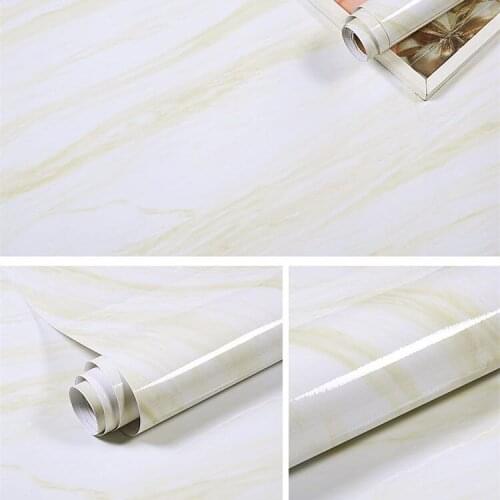 Jazz Yellow Self-Adhesive Contact Paper Kitchen Wall Paper Pure Color Home Decorative Marble Wallstikers Living room Furniture