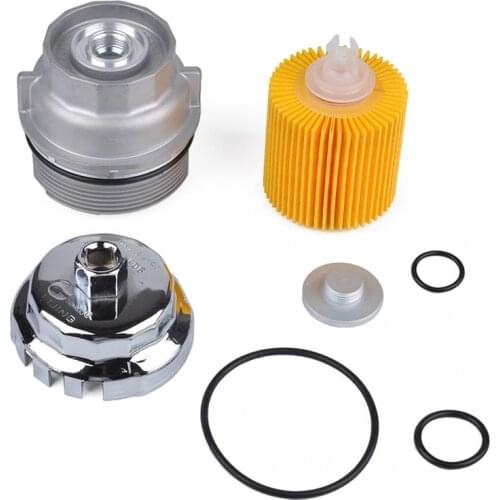 Oil Filter Housing Cap 15620-31060 with Cap Plug and Wrench for TOYOTA 15643-31050