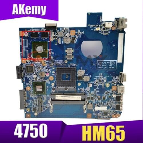 Akemy Laptop motherboard For ACER Aspire 4750 4752G 4755G Mainboard MBRHY01002 48.4IQ01.041 HM65 N12P-GV3-0P-A1