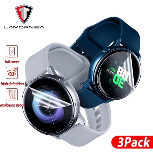 Soft Hydrogel Film for Samsung Galaxy Watch Active 1 2 44mm 40mm Screen Protector Clear Protective Film Glass on Active 1 2 R500