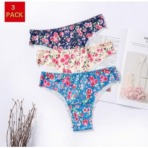 New womens underwear Womens Beach Bikini Sexy Flower Bikini Fashion Womens Briefs Temptation Ladies Underwear Women New Thong
