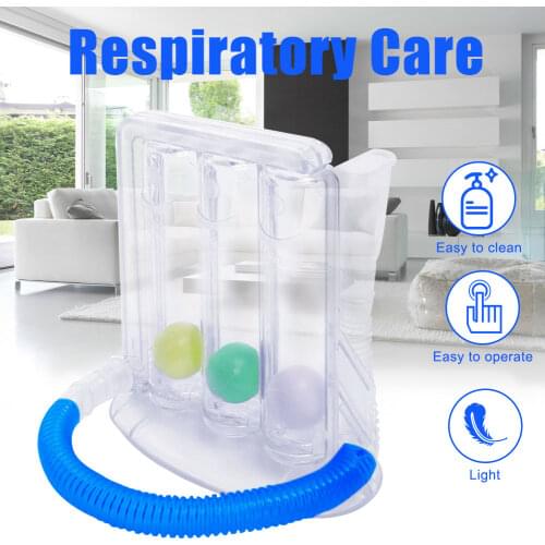 Brand New Breathing Trainer Vital Capacity Exercise Three-ball Meter Spirometry Trainer Lung Function Breathing Exerciser