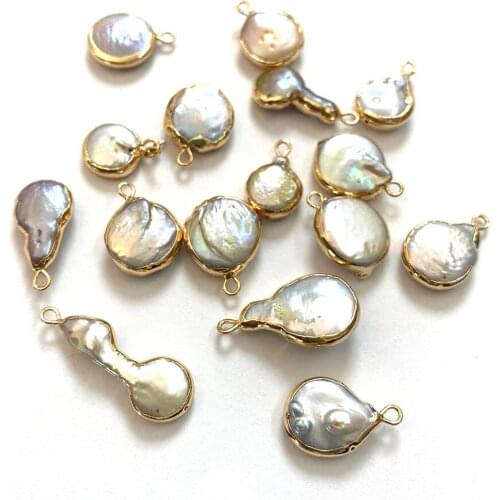 Charm and Fashion Small Pendant Irregular Shape Freshwater Pearl Jewelry Supplies Temperament Female DIY Holiday Gift Wholesale