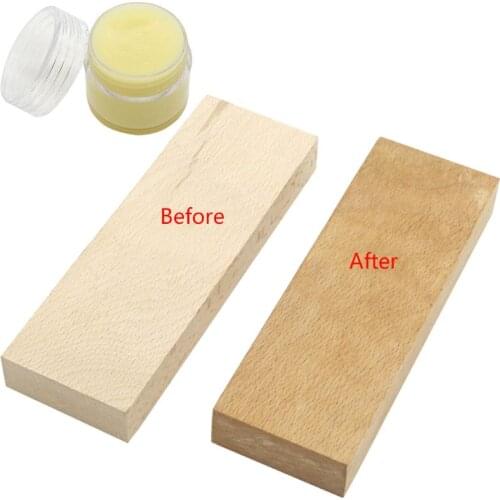 20g Organic Natural Pure Wax Paste Wood Polishing Furniture Floor Surface Finishing Leather Maintenance Household Accessory