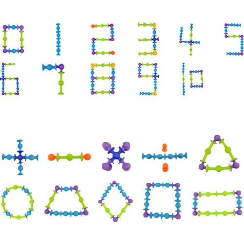 Sucker Cup Toys DIY Silicone Building Blocks Assembled Sucker Suction Cup Building Construction Toys Children Educational Toys