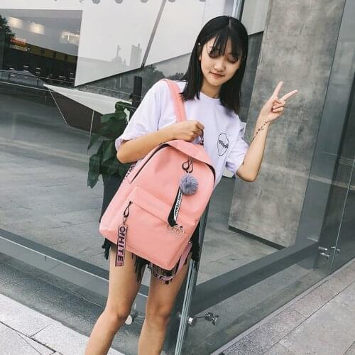 Fashion New Women Canvas Backpack Teenager Cute High capacity casual style backpack travel bag schoolbag
